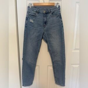 American Eagle Outfitters Women's High Rise Light Blue Jeans